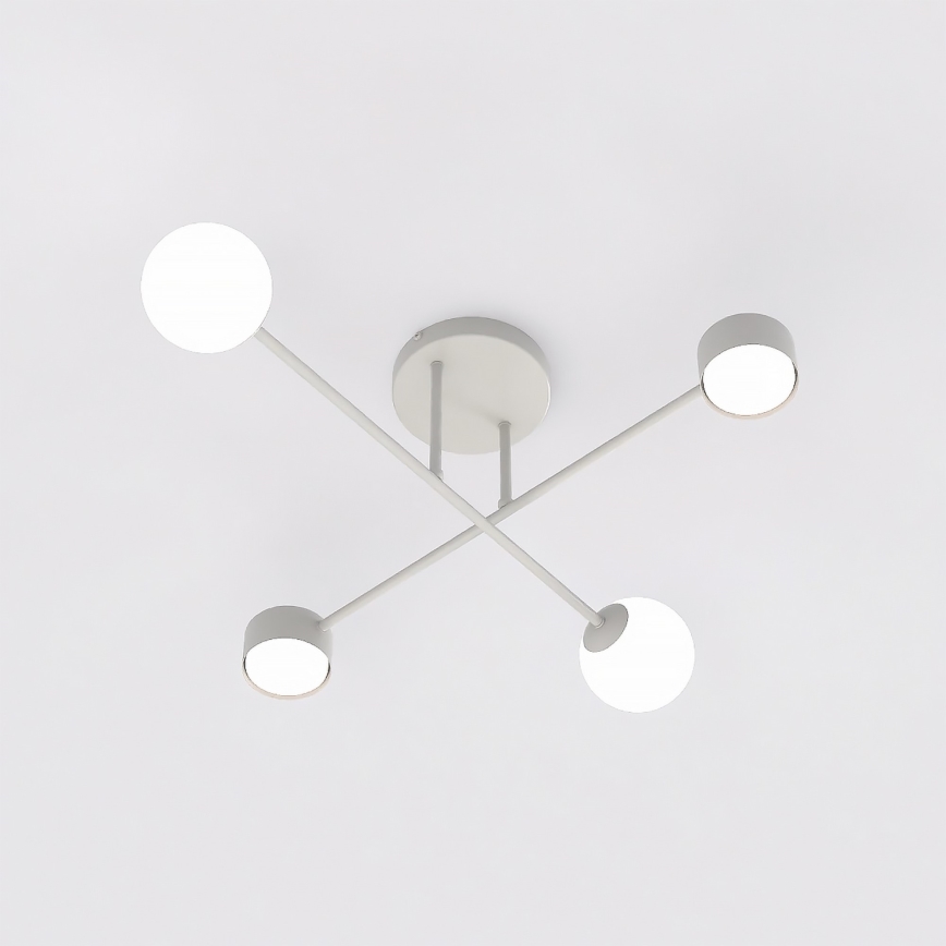 Ytmonterad taklampa HOLON 2xG9/8W/230V + 2xGX53/12W grå
