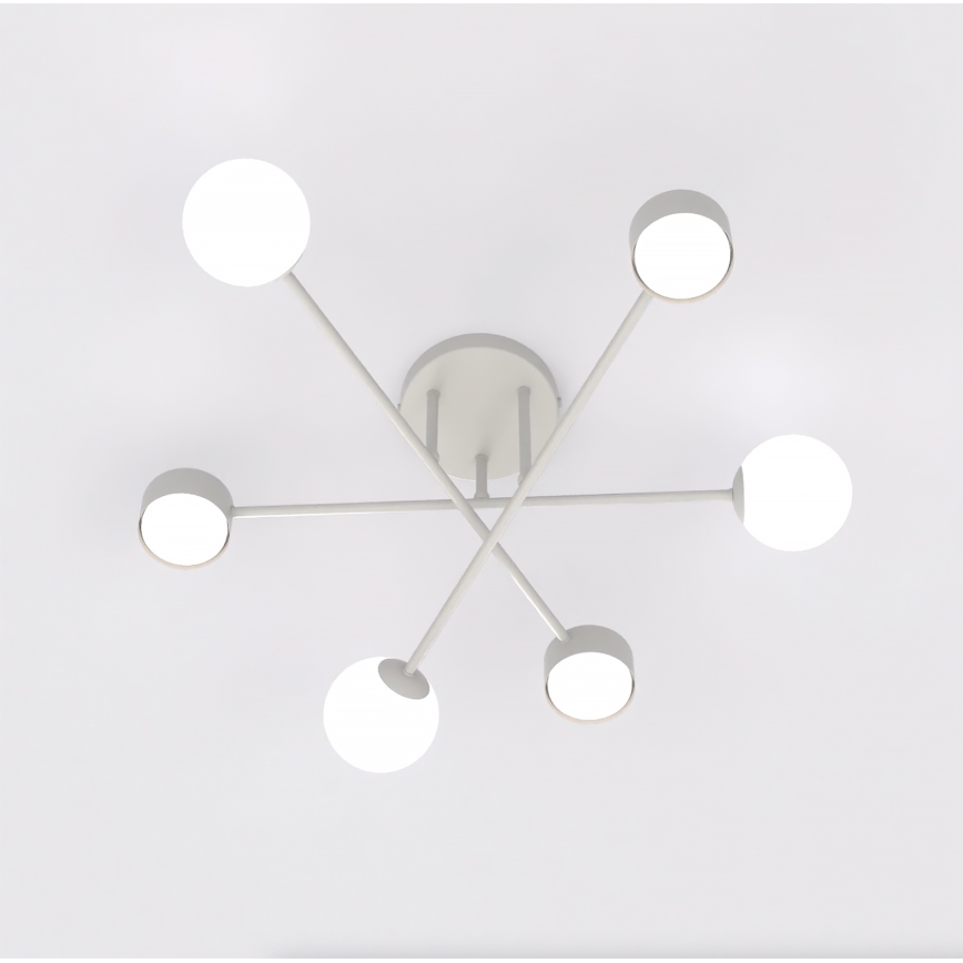 Ytmonterad taklampa HOLON 3xG9/8W/230V + 3xGX53/12W grå