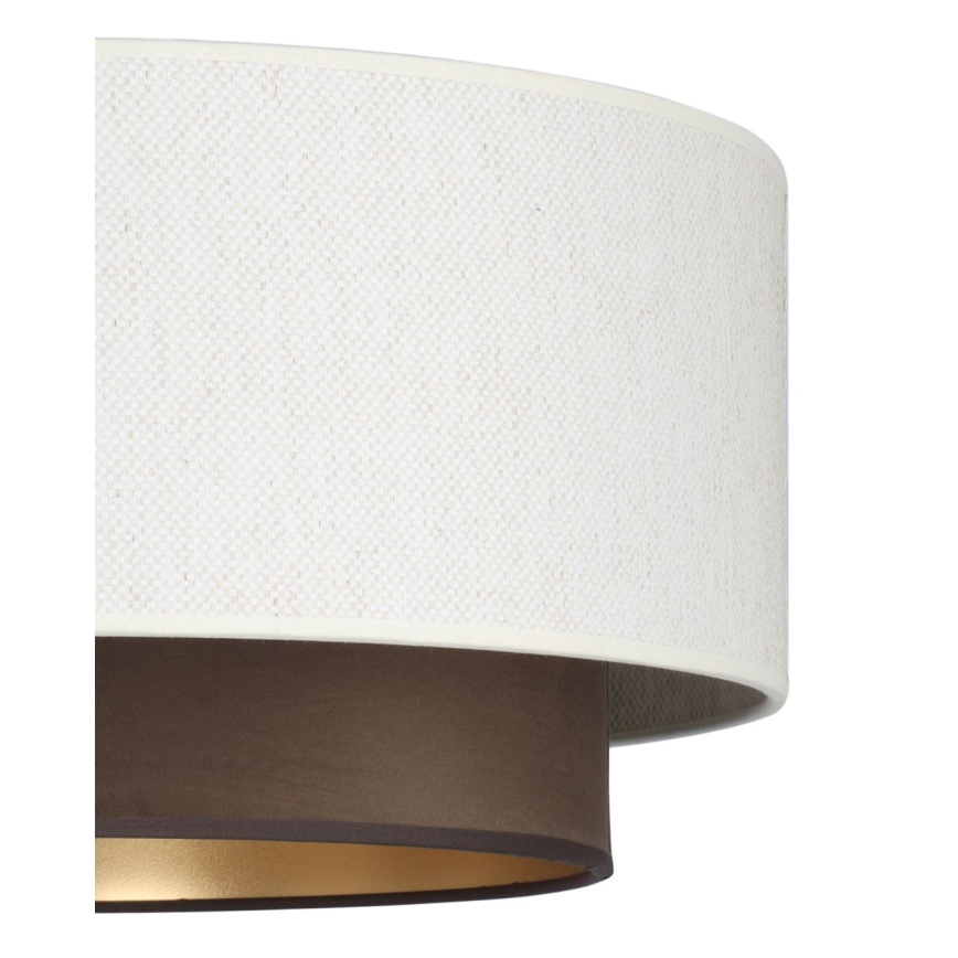 Ytmonterad taklampa NATIA 1xE27/60W/230V vit/brun