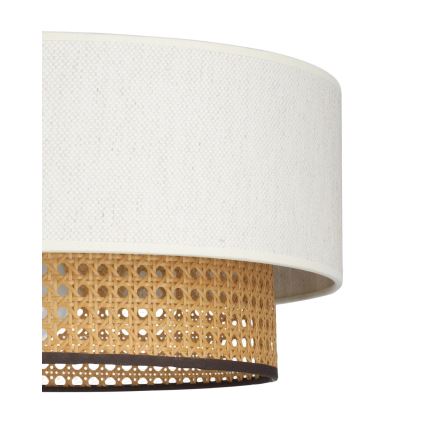 Ytmonterad taklampa NATIA 1xE27/60W/230V Ø 45 cm vit/brun