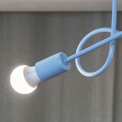 Ytmonterad taklampa OXFORD 2xE27/15W/230V, blå