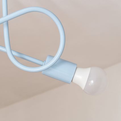 Ytmonterad taklampa OXFORD 2xE27/15W/230V, blå