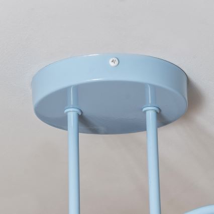 Ytmonterad taklampa OXFORD 2xE27/15W/230V, blå