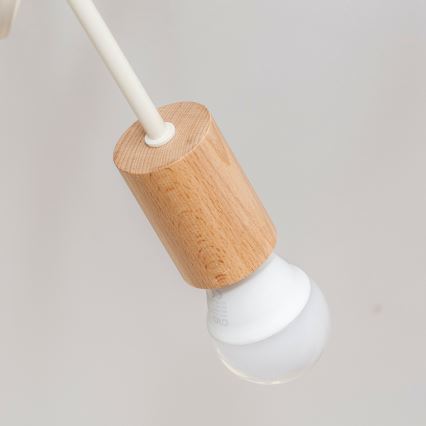 Ytmonterad taklampa OXFORD 2xE27/15W/230V furu/krämvit