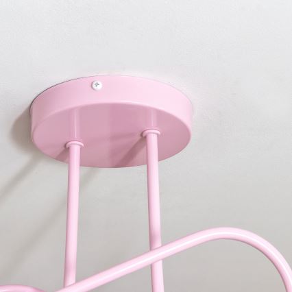 Ytmonterad taklampa OXFORD 2xE27/15W/230V rosa
