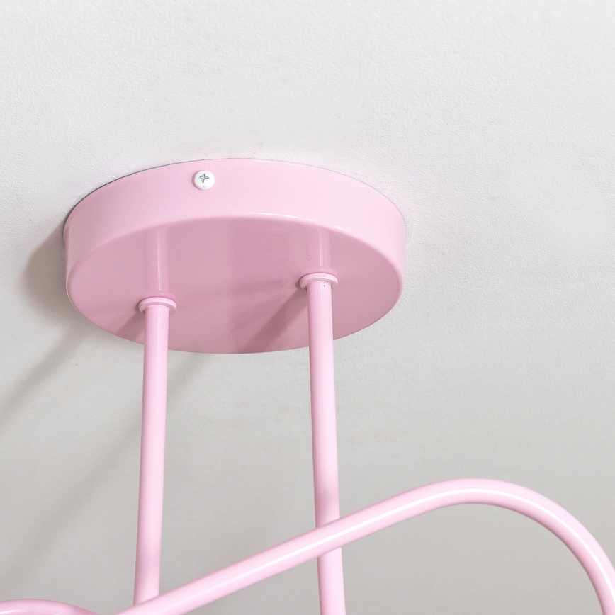 Ytmonterad taklampa OXFORD 2xE27/15W/230V rosa