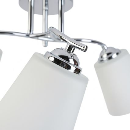 Ytmonterad taklampa PAFOS, 3xE27/15W/230V, polerad krom