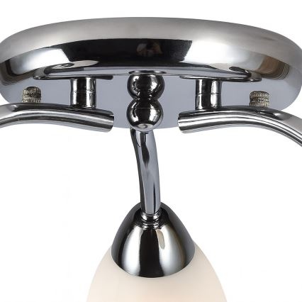 Ytmonterad taklampa PORTOS 3xE14/10W/230V i polerad krom