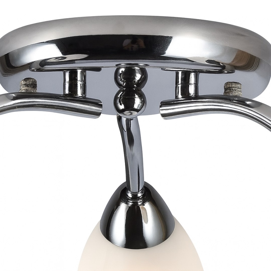 Ytmonterad taklampa PORTOS 3xE14/10W/230V i polerad krom