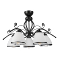 Ytmonterad taklampa RETRO 5xE27/60W/230V svart/vit