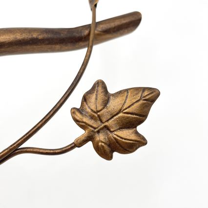 Ytmonterad taklampa ROZETA 5xE14/40W/230V brons