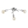 Ytmonterad taklampa TORIZO 3xE27/15W/230V blank krom