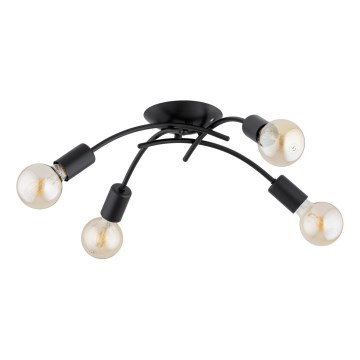 Ytmonterad taklampa TORIZO 4xE27/15W/230V svart