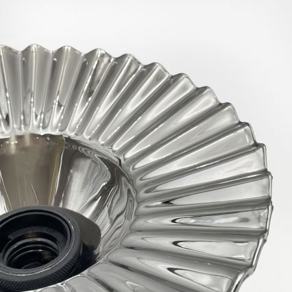Ytmonterad taklampa TRISH 1xE27/15W/230V svart/rökfärgad