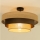 Ytmonterad taklampa WENTA 1xE27/60W/230V, diam. 50 cm, jute/brun