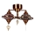 Ytmonterad taklampa YENI 2xE27/40W/230V, brons