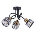 Ytmonterad taklampa ZAHARA 3xE27/10W/230V svart