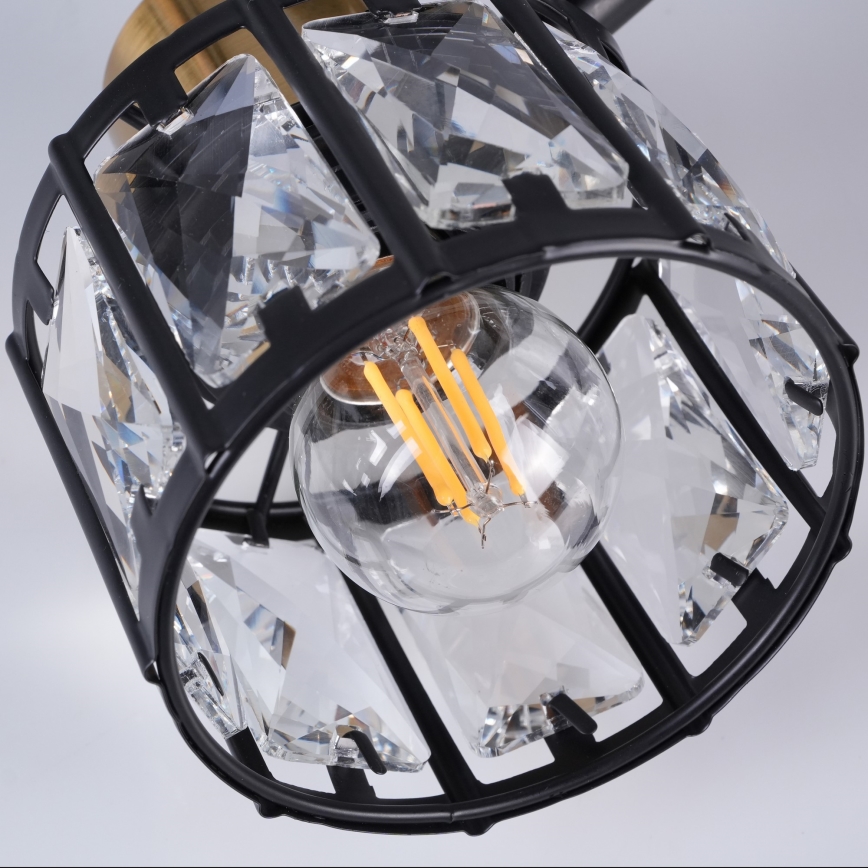 Ytmonterad taklampa ZAHARA 3xE27/10W/230V svart