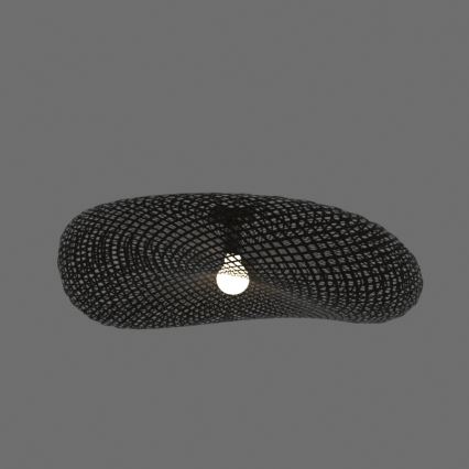 Zambelis 19109 - Fäst ljuskrona 1xE27/40W/230V Bambu/svart