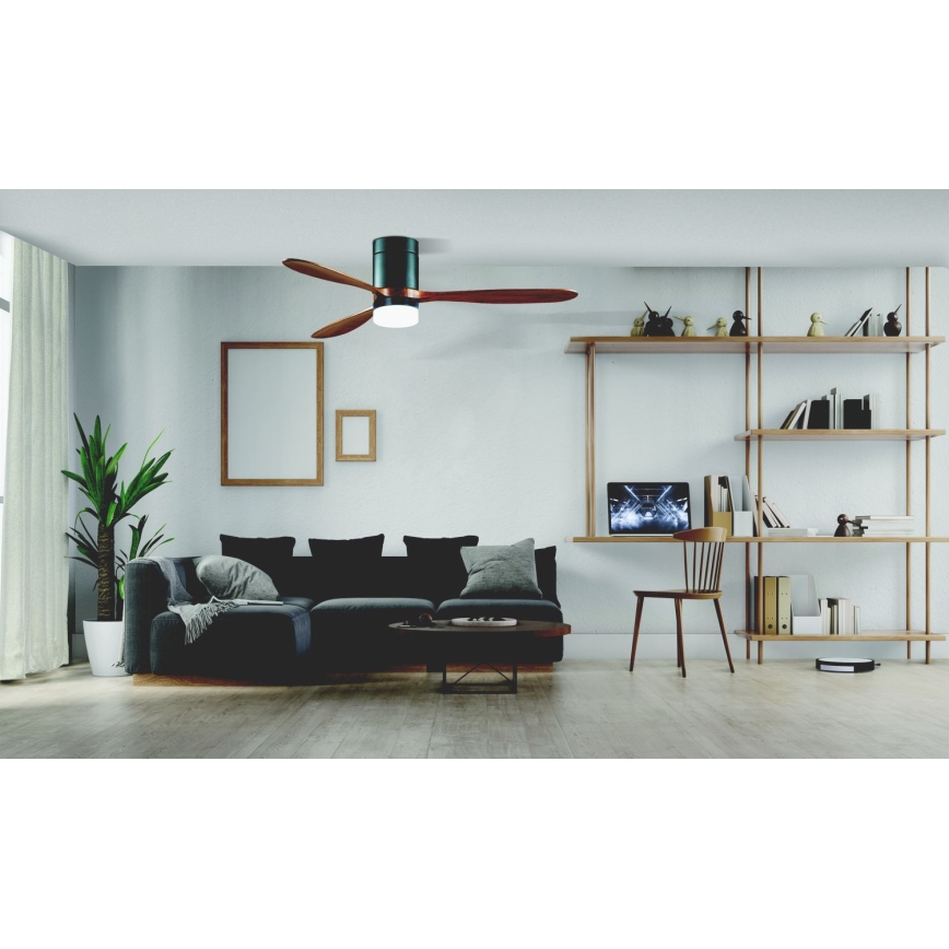 Zambelis 19144 - LED Takfläkt LED/15W/230V 3000/4000/6000 körsbär + fjärrkontroll
