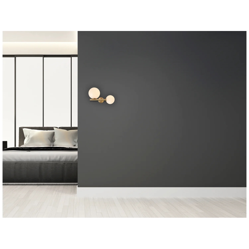 Zambelis 1995 - Vägglampa 1xG9/7W + 1xE14/15W/230V guld