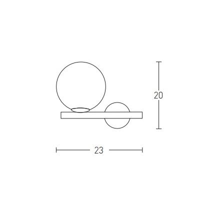 Zambelis 1996 - Vägglampa 1xE14/15W/230V guld