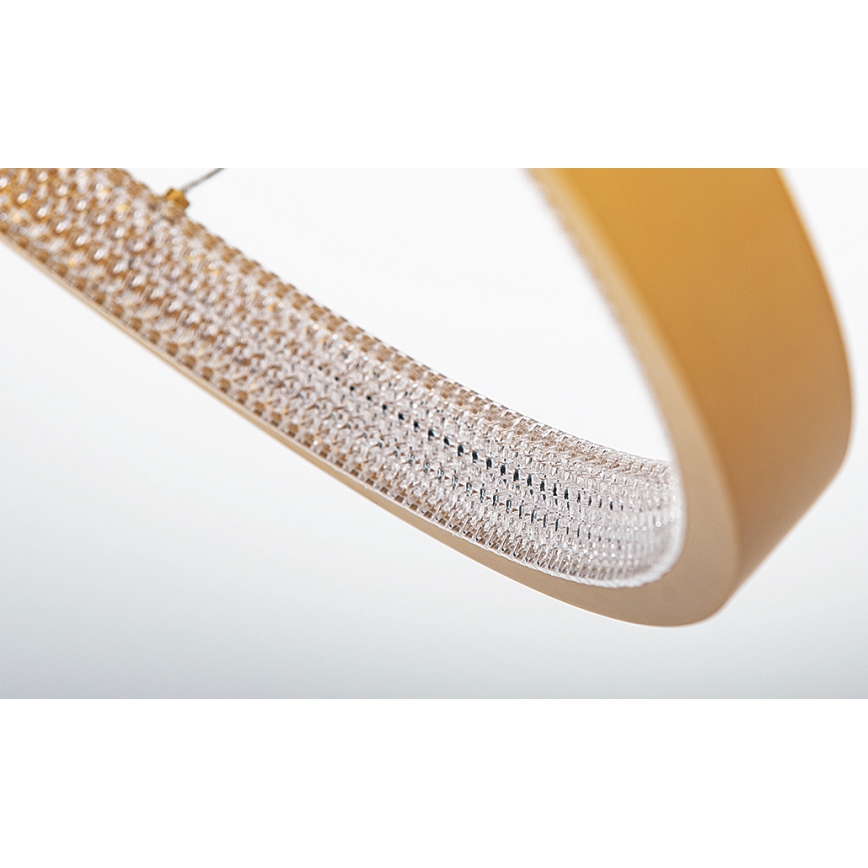 Zambelis 2006 - LED ljusreglerad ljuskrona på textilsladd LED/36W/230V guld