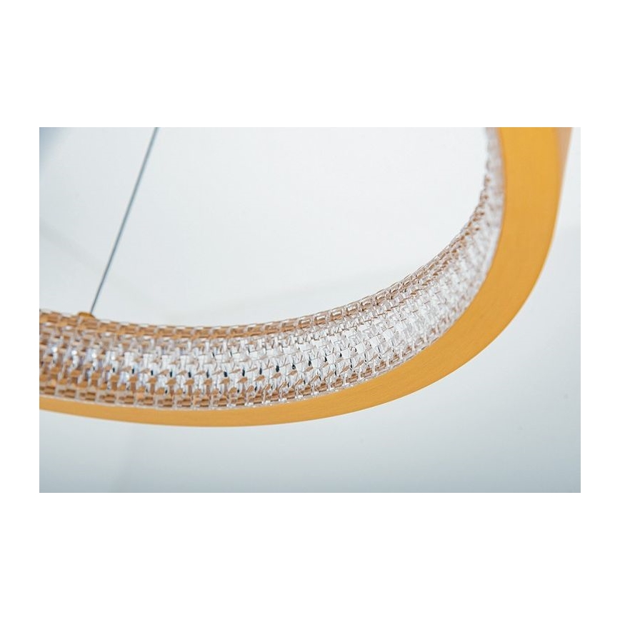 Zambelis 2007 - LED ljusreglerad ljuskrona på textilsladd LED/50W/230V guld