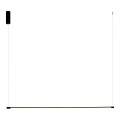 Zambelis 20119 - LED ljuskrona med textilsladd LED/20W/230V svart