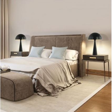 Zambelis 20210 - Bordslampa 1xE27/25W/230V svart