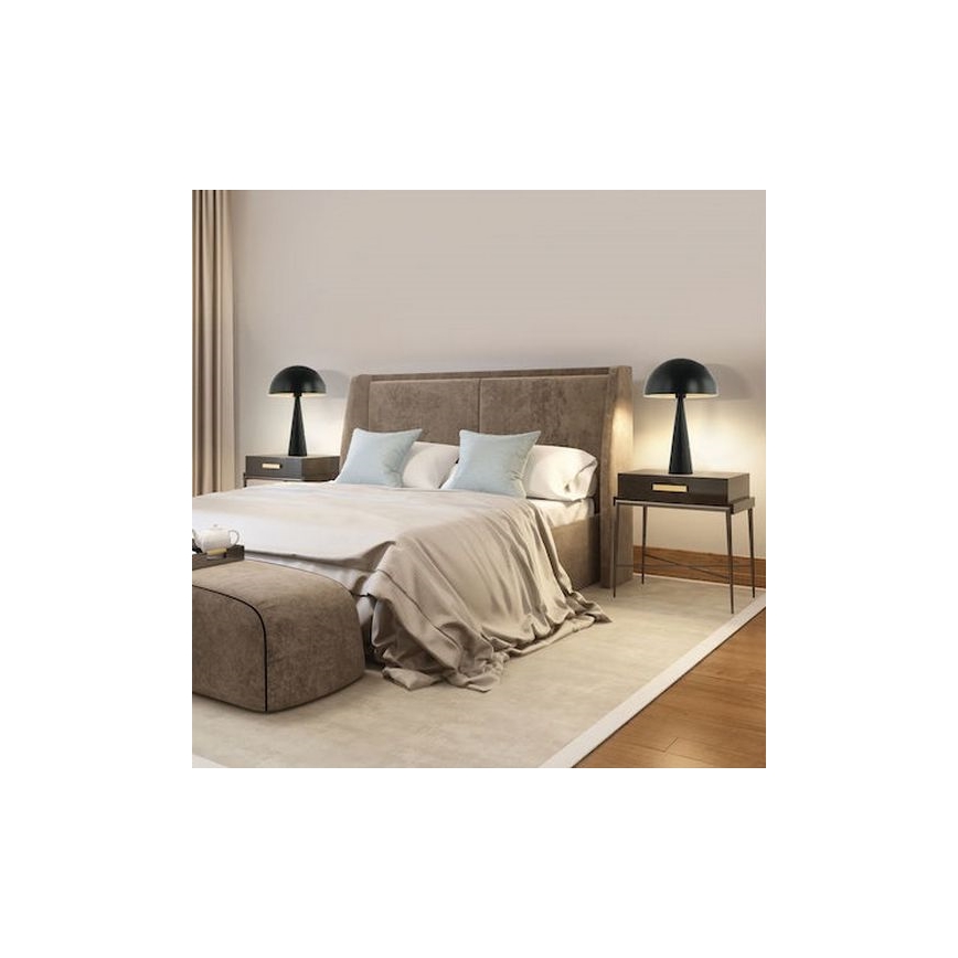 Zambelis 20210 - Bordslampa 1xE27/25W/230V svart