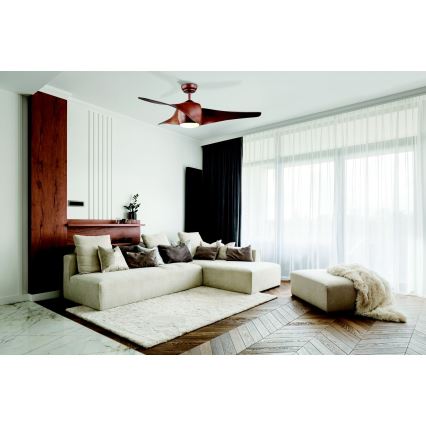 Zambelis 20256 - LED Takfläkt LED/15W/230V 3000/4000/6000 körsbär + fjärrkontroll