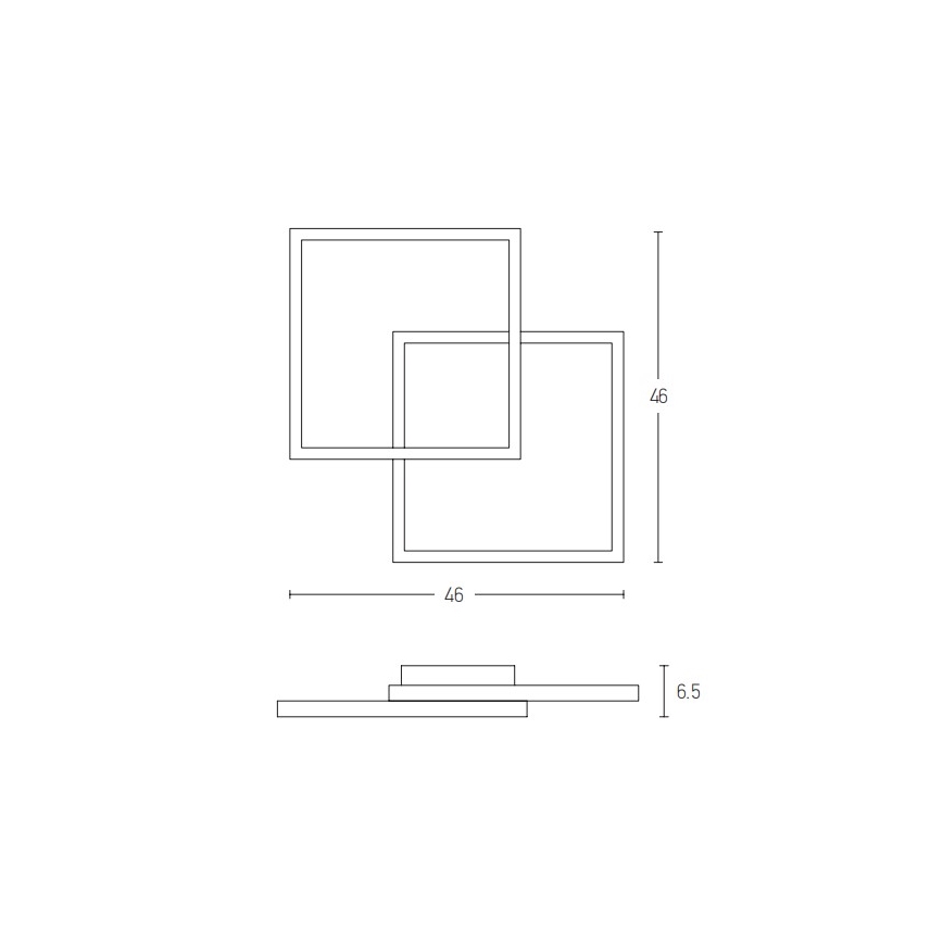 Zambelis 2026 - Dimbar LED ytmonterad ljuskrona LED/25W/230V svart