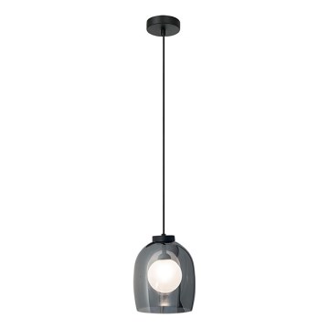 Zambelis 22051 - Pendellampa på vajer 1xG9/5W/230V Ø 18 cm svart