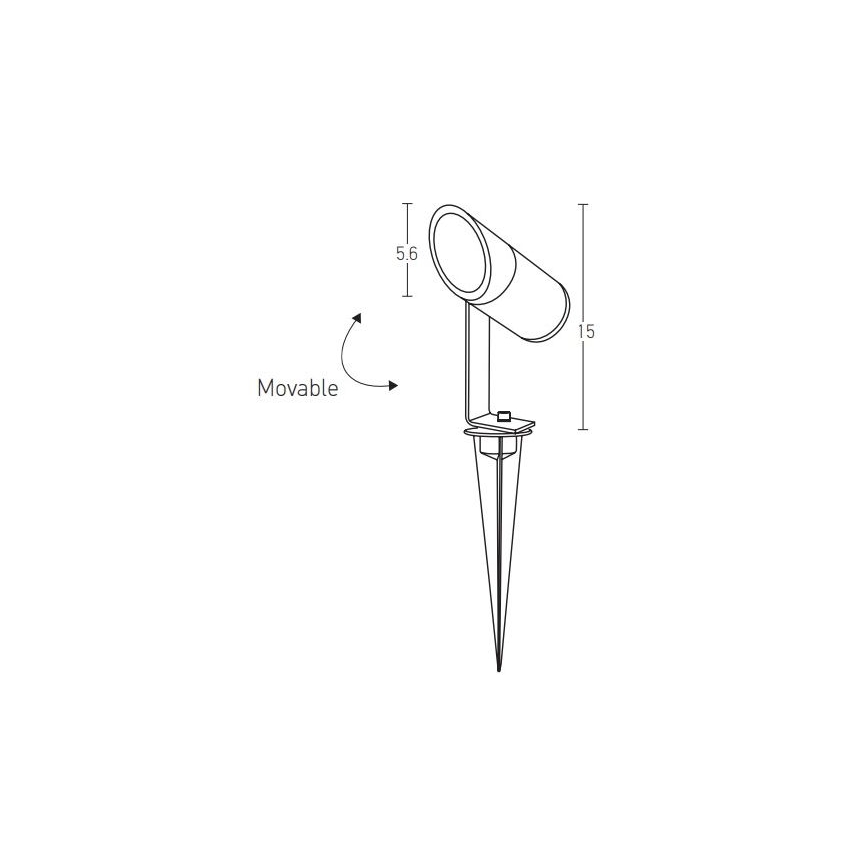 Zambelis E152 - LED-lampa för utomhusbruk LED/7W/230V IP65 antracit