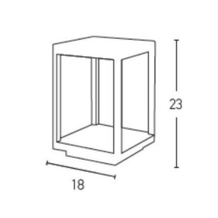 Zambelis E203 - LED-lampa för utomhusbruk LED/7W/230V IP54 antracit