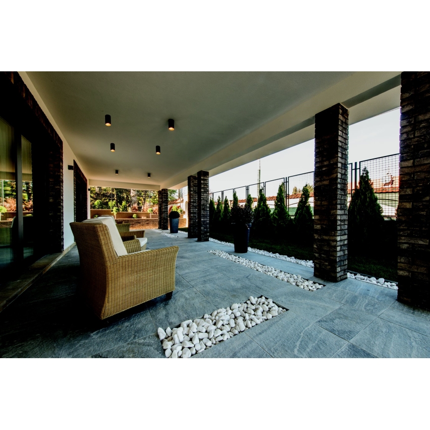 Zambelis E219 - Spotlight för utomhusbruk 1xGU10/7W/230V IP54 svart