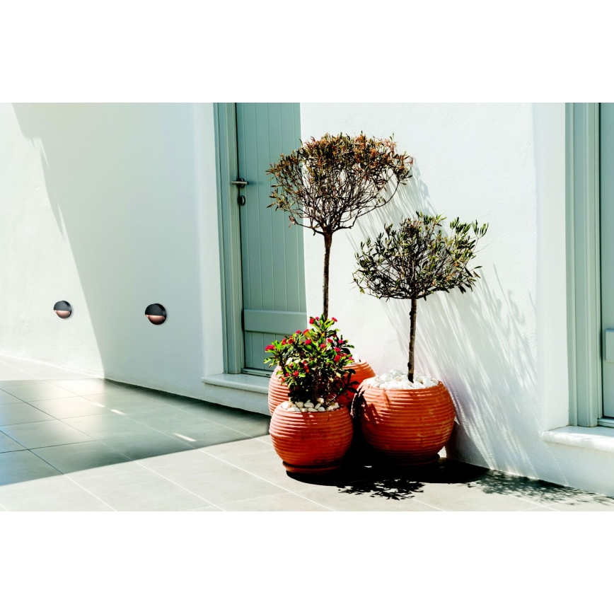 Zambelis E294 - LED trappbelysning för utomhusbruk LED/2W/230V IP65 antracit