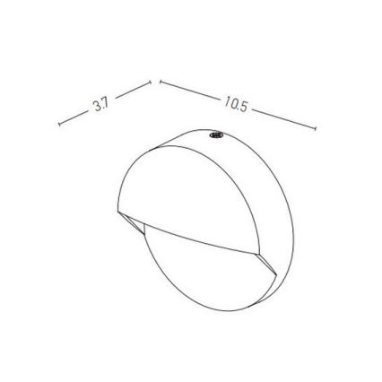 Zambelis E294 - LED trappbelysning för utomhusbruk LED/2W/230V IP65 antracit