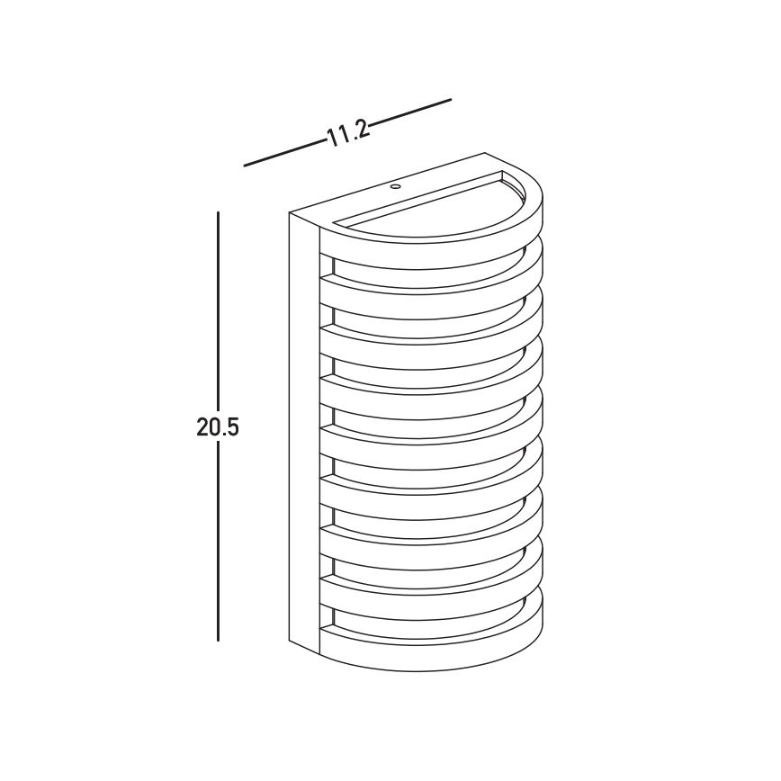 Zambelis E341 - LED vägglampa för utomhusbruk LED/10W/230V 3000K IP65 brun