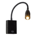 Zambelis H32 - LED Flexibel liten lampa LED/3W/230V svart