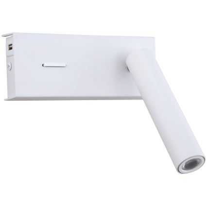 Zambelis H74 - LED väggbelysning LED/3W/230V USB vit