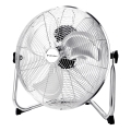 ZEVENTI - Golvfläkt FLOW 60W/230V 44,5 cm blank krom