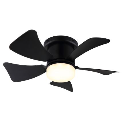 ZEVENTI - LED Dimbart takfläkt MUNDAKA LED/10W/230V 3000-6500K svart + fjärrkontroll