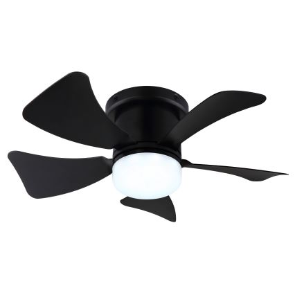 ZEVENTI - LED Dimbart takfläkt MUNDAKA LED/10W/230V 3000-6500K svart + fjärrkontroll