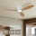 ZEVENTI - LED-dimmbar takfläkt VENTORA LED/24W/230V 3000/4000/6000K Wi-Fi Tuya vit/ek + fjärrkontroll