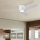 ZEVENTI - LED dimmbar takfläkt VENTORA LED/24W/230V 3000/4000/6000K Wi-Fi Tuya vit + fjärrkontroll