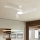 ZEVENTI - LED dimmerbar takfläkt AERYS LED/24W/230V 3000/4000/6000K Wi-Fi Tuya vit + fjärrkontroll