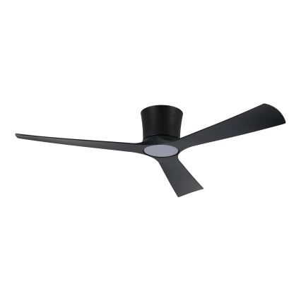 ZEVENTI - dimbar LED-takfläkt AUREX LED/24W/230V 3000/4000/6000K Wi-Fi Tuya svart + fjärrkontroll