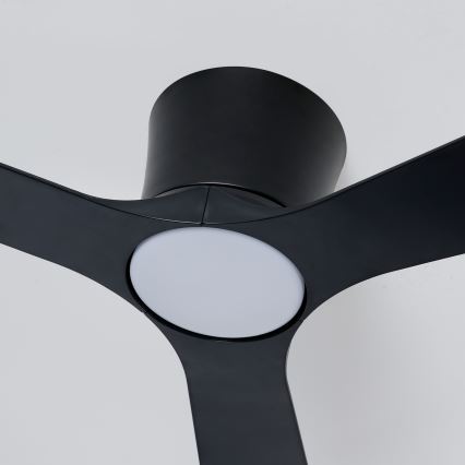 ZEVENTI - dimbar LED-takfläkt AUREX LED/24W/230V 3000/4000/6000K Wi-Fi Tuya svart + fjärrkontroll
